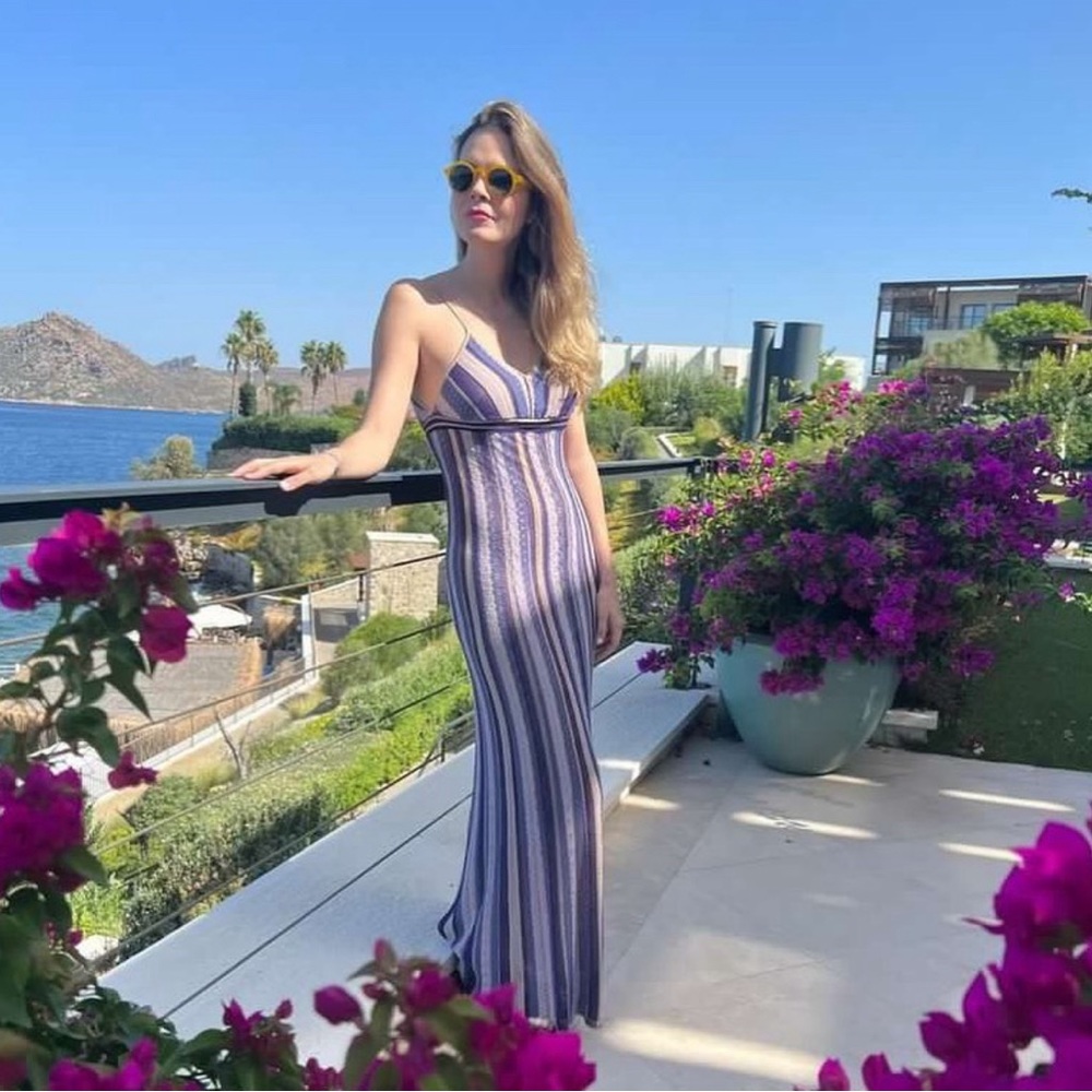 Maje lined knit resort dress